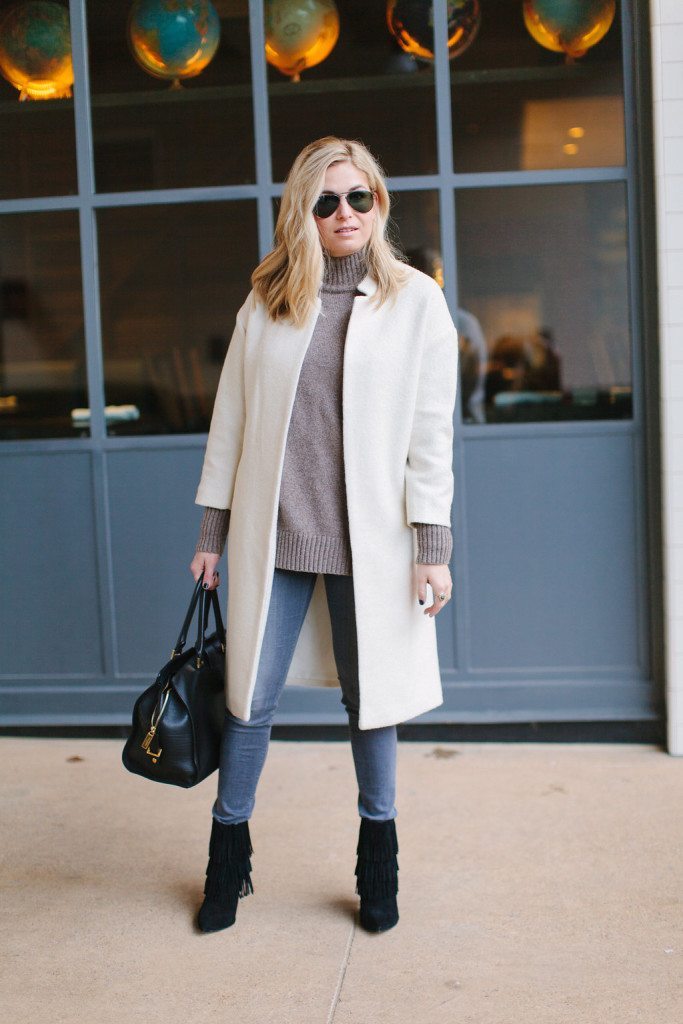Winter White Coat | Winter Outfit Inspiration