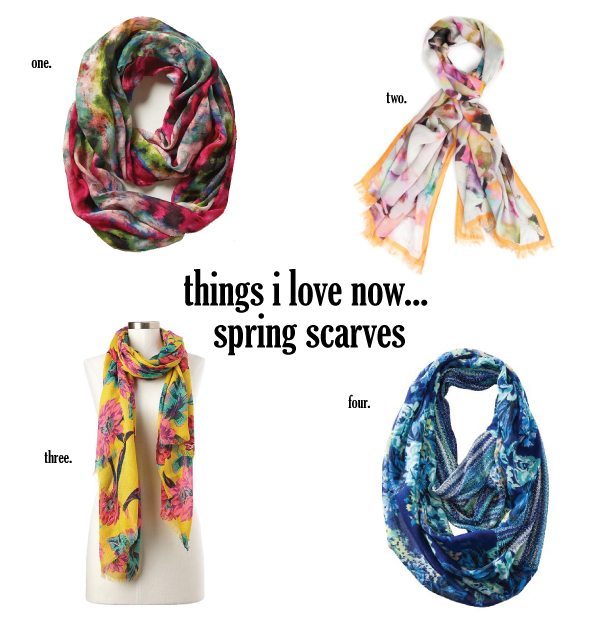spring floral scarves