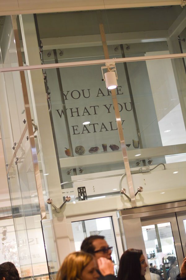 You are what you eataly sign