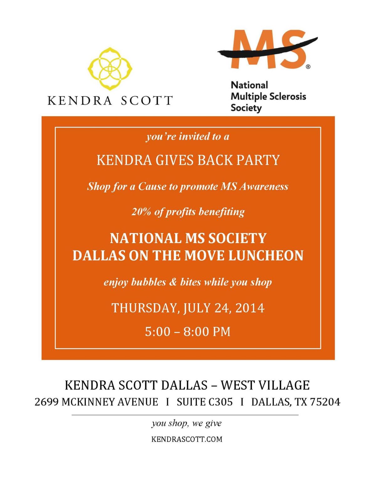 Kendra Scott Gives Back with the National Multiple Sclerosis Society