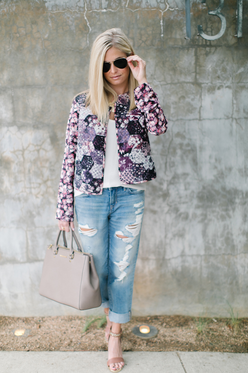 Quilted Jacket Floral
