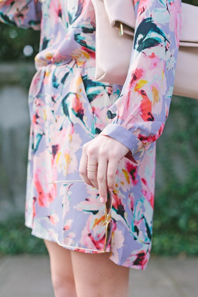 floral shirt dress