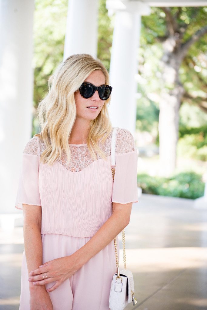 lace sleeve romper-bcbgeneration-wedding outfit-dallas blogger
