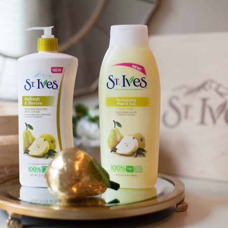 st ives pear nectar and soy body lotion