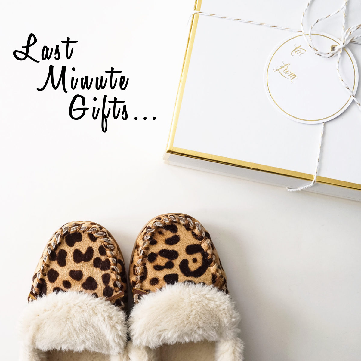 last minute gifts-holiday gifts-christmas gifts-leopard fuzzy slippers