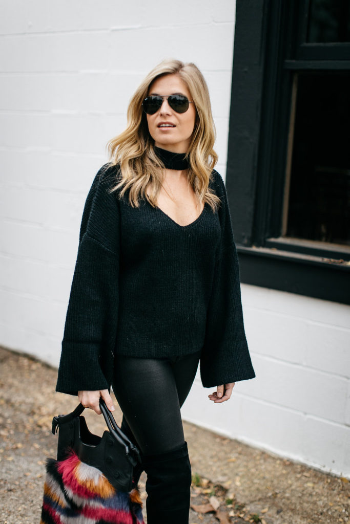 BLACK IS BETTER WITH FUR – One Small Blonde | Dallas Fashion Blogger