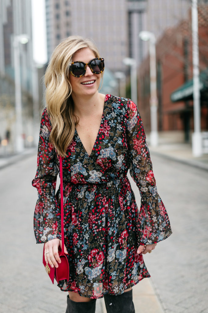 floral dress, valentines day 