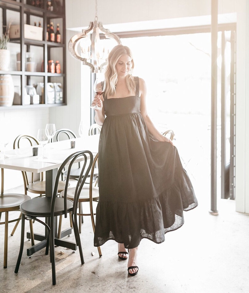 black summer dress on dallas lifestyle blogger