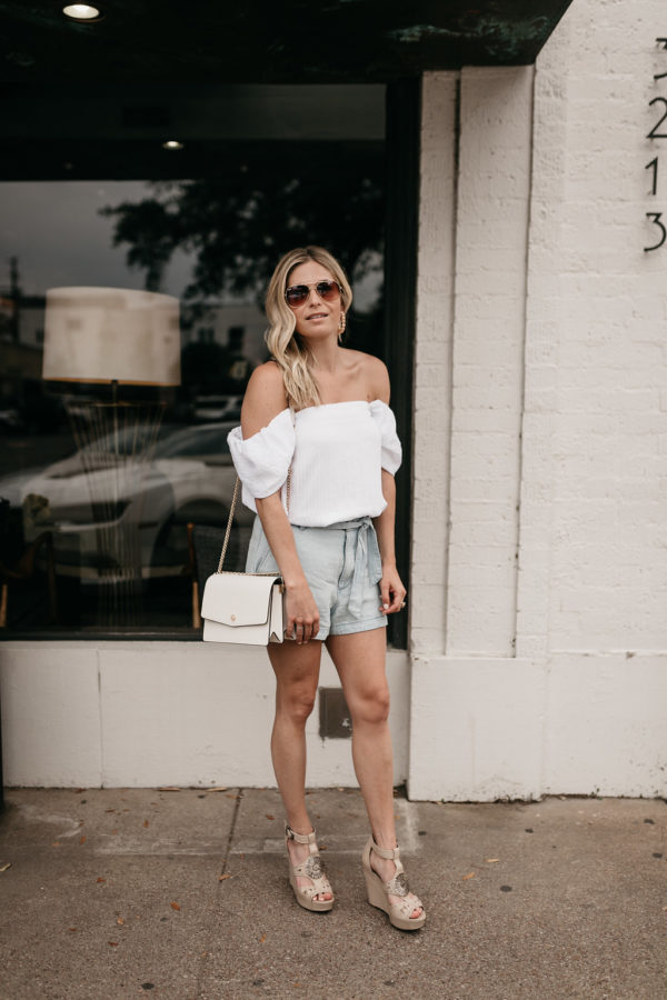 SUMMER SHORTS + TOPS 2018 – One Small Blonde | Dallas Fashion Blogger