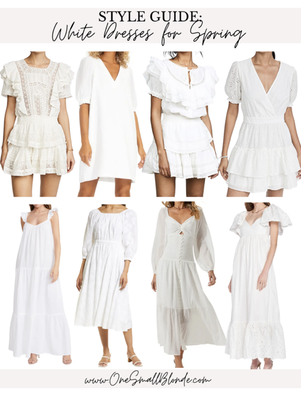 WHITE DRESSES FOR SPRING – One Small Blonde | Dallas Fashion Blogger